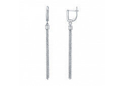 Серебряные cерьги висячие