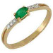 Золотое кольцо с изумрудом