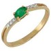 Золотое кольцо с изумрудом