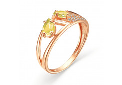 Серебряное кольцо с бриллиантом