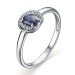 Серебряное кольцо с сапфиром