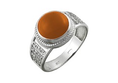 Серебряное кольцо с сердоликом