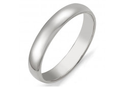 Серебряное обручальное кольцо 