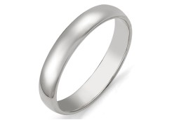 Серебряное обручальное кольцо 