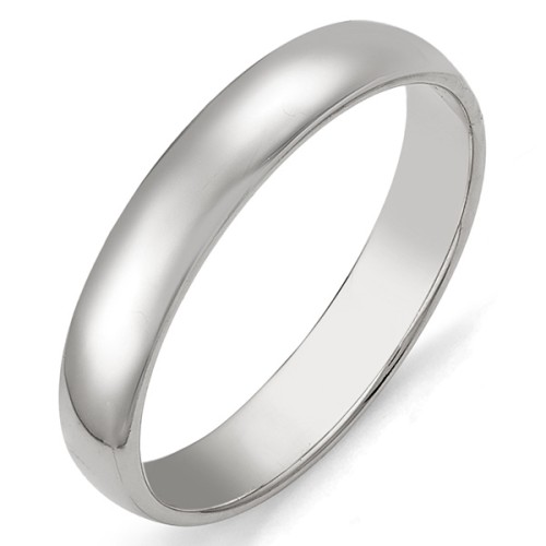 Серебряное обручальное кольцо 