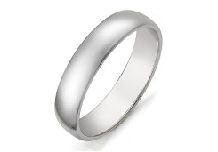 Серебряное обручальное кольцо 