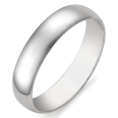 Серебряное обручальное кольцо 