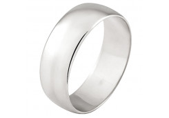 Серебряное обручальное кольцо 