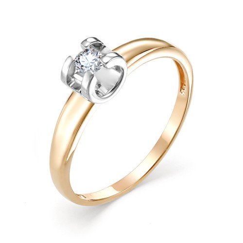 Золотое кольцо с бриллиантом