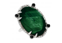 Серебряное кольцо с тигровым глазом