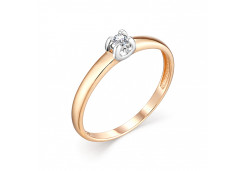 Золотое кольцо с бриллиантом