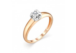 Золотое кольцо с бриллиантом