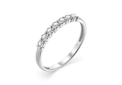 Кольцо из белого золота с бриллиантом