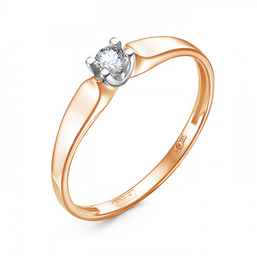 Золотое кольцо с бриллиантом