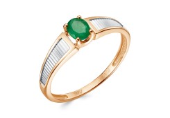 Золотое кольцо с изумрудом