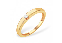 Золотое кольцо с бриллиантом