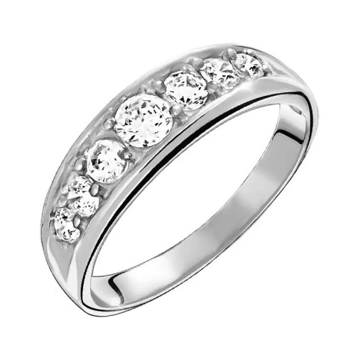Серебряное кольцо с фианитом