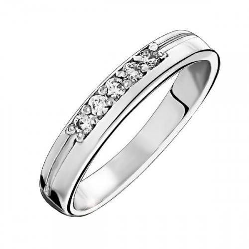 Серебряное кольцо с фианитом