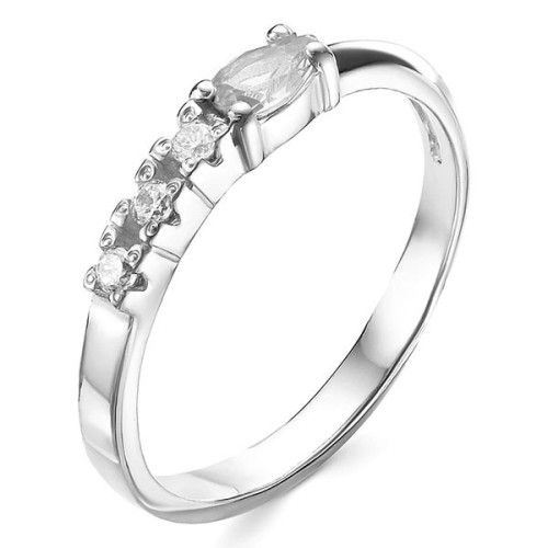 Серебряное кольцо с фианитом