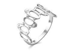 Серебряное кольцо с фианитом