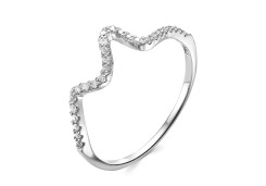 Серебряное кольцо с фианитом