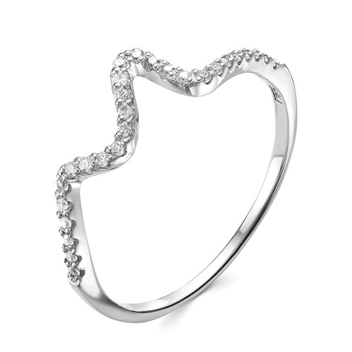 Серебряное кольцо с фианитом