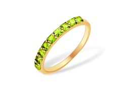 Золотое кольцо с хризолитом