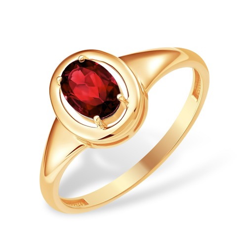 Золотое кольцо с гранатом
