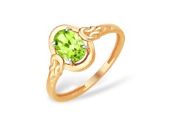 Золотое кольцо с хризолитом