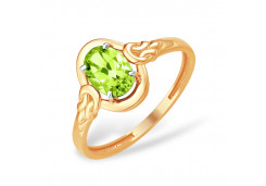 Золотое кольцо с хризолитом