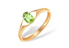 Золотое кольцо с хризолитом