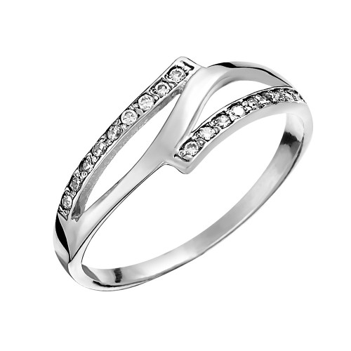 Серебряное кольцо с фианитом