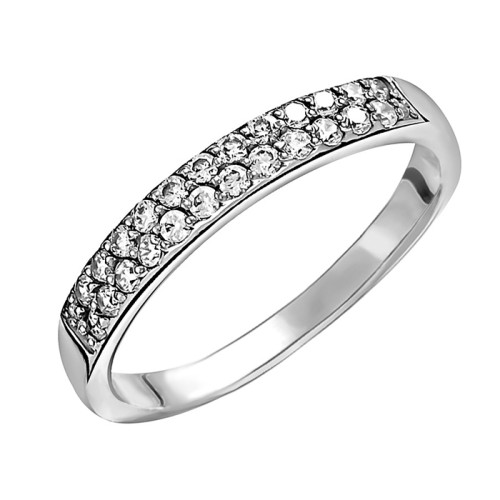 Серебряное кольцо с фианитом