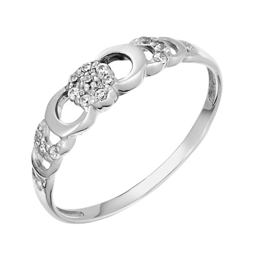 Серебряное кольцо с фианитом