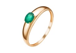 Золотое кольцо с изумрудом