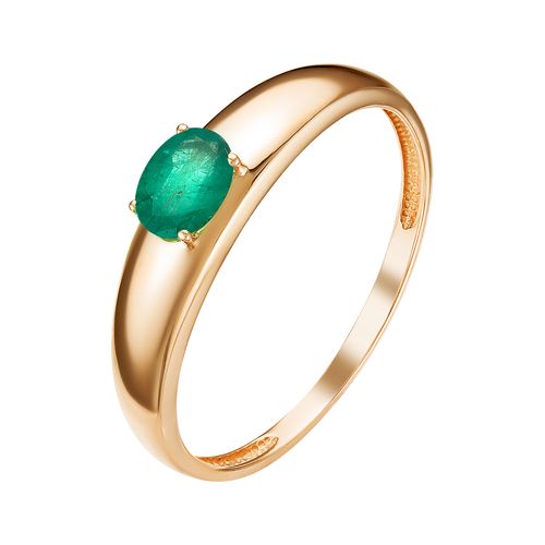 Золотое кольцо с изумрудом