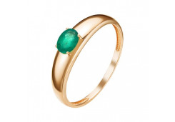 Золотое кольцо с изумрудом