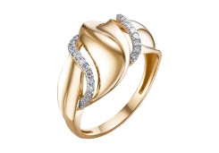 Золотое кольцо с бриллиантом