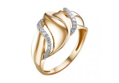 Золотое кольцо с бриллиантом