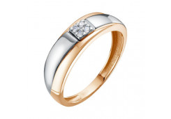 Золотое кольцо с бриллиантом