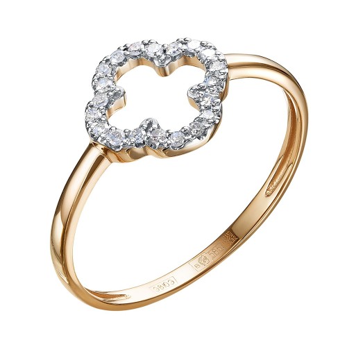 Золотое кольцо с бриллиантом