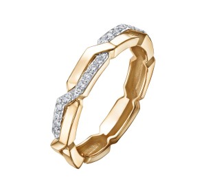 Золотое кольцо с бриллиантом