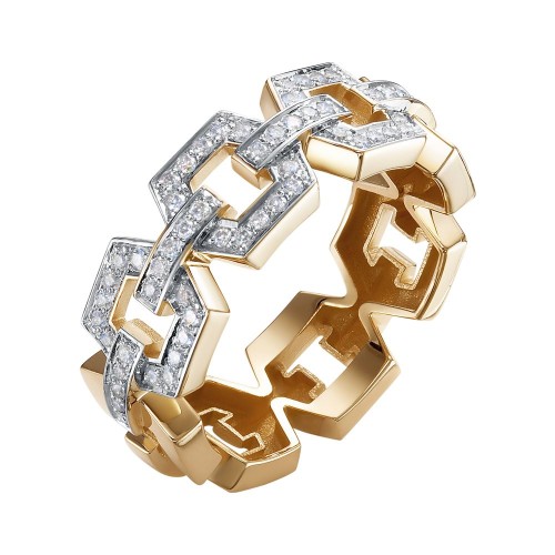 Золотое кольцо с бриллиантом