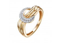 Золотое кольцо с бриллиантом