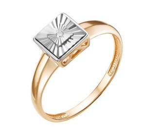 Золотое кольцо с бриллиантом