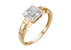 Золотое кольцо с бриллиантом