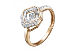 Золотое кольцо с бриллиантом