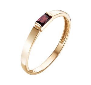 Золотое кольцо с гранатом