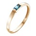 Золотое кольцо с лондон топазом