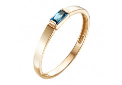 Золотое кольцо с лондон топазом